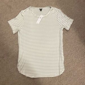Ann Taylor Striped Short Sleeve Top Size M
